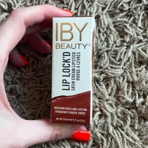 NWT! IBY Beauty Lip Lock’d Satin Cream Lipstick in Socal
